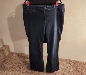 Laurie Felt Silky Boot Cut Jeans Size 2X Pull On Stretchy